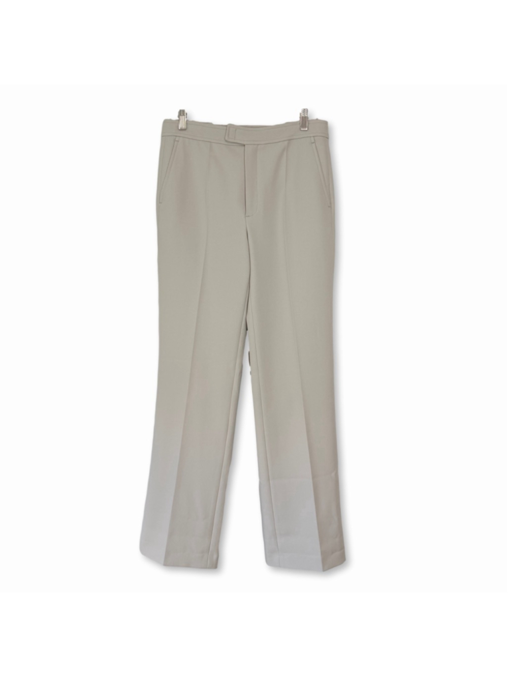 STEFANEL Light Gray Trouser Pants Women's Size 44 US 12 Office Minimalist